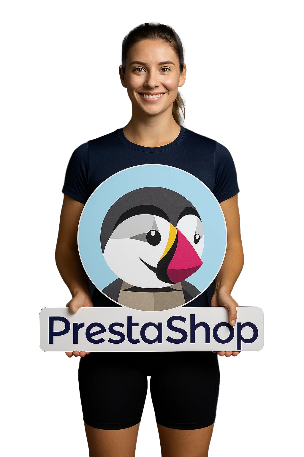 Pani Prestashop z logiem