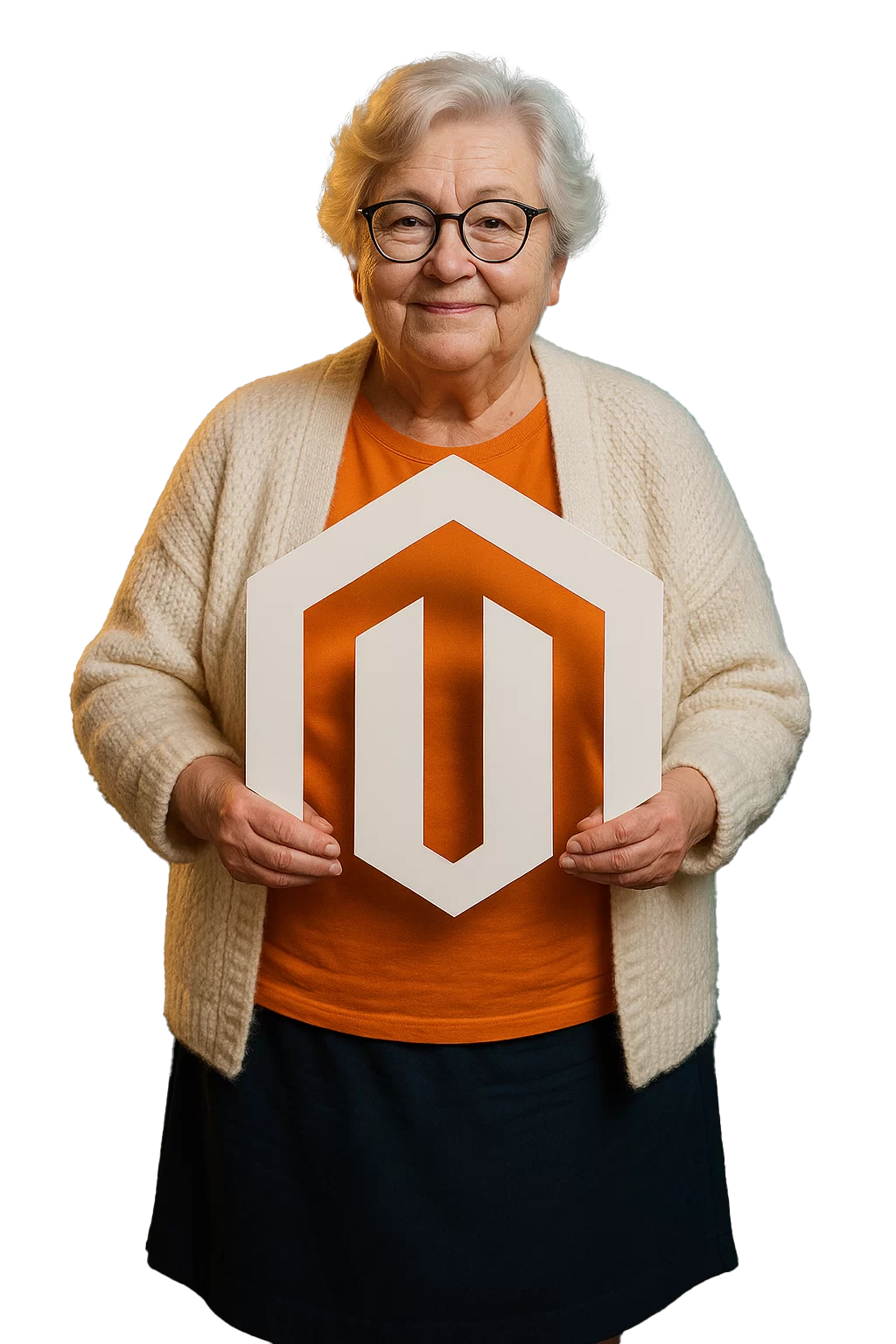 Babcia Magento z logiem Magento