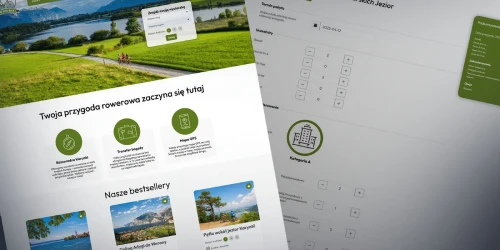 Screen: sklep z wycieczkami rowerowymi