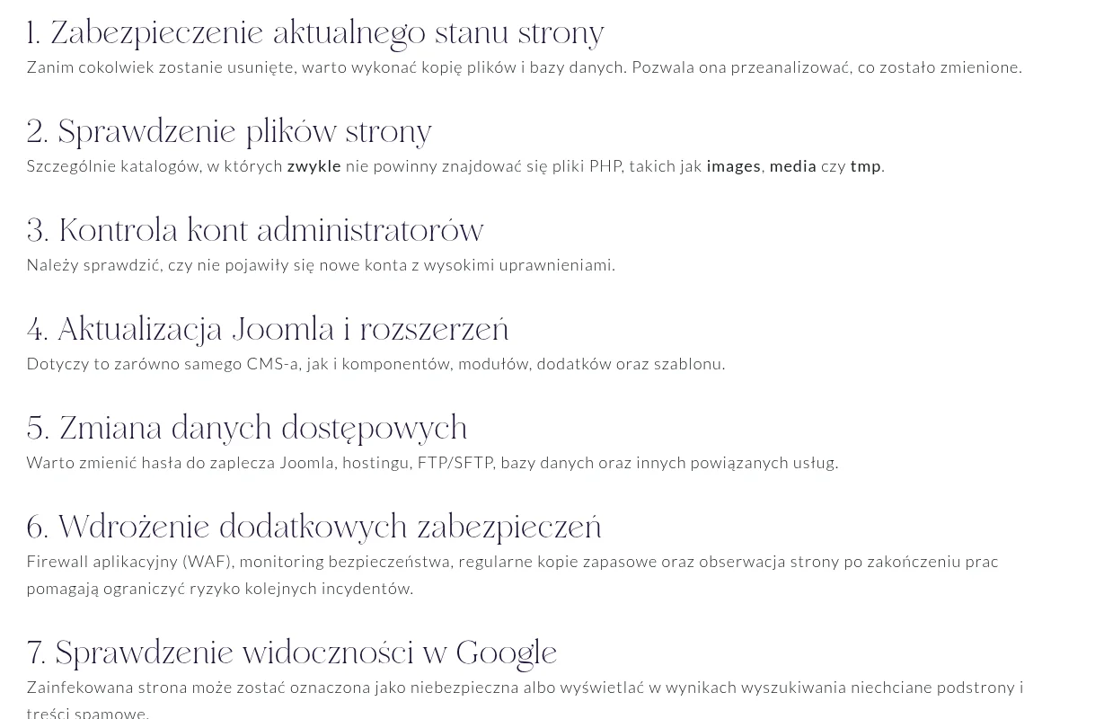 Screen: Średnio działające porady pisane przez AI