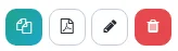 Screen: przyciski do zarządzania fakturą proforma