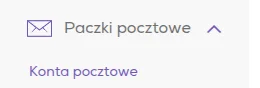 sekcja kont pocztowych w panelu hostingu