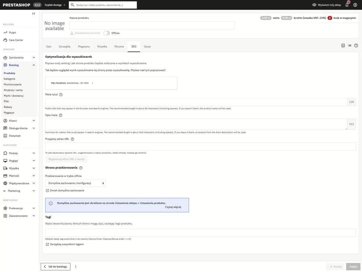 seo produktu