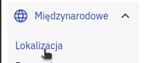 Screen: lewe menu - lokalizacja