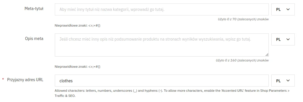Screen: tłumaczenie seo danych kategorii