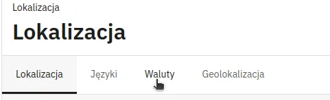 Screen: dział walut