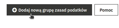 Screen: przycisk "dodaj nową regułę podatkową"