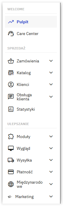 menu boczne