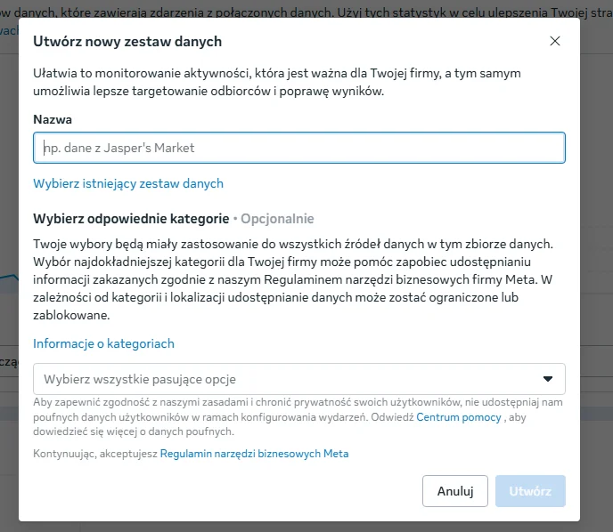 Screen: Uzupełnij dane Pixela - formularz