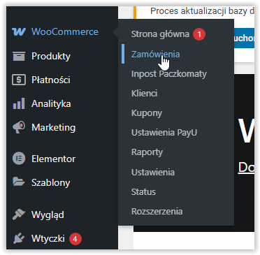 Woocommerce zamówienia
