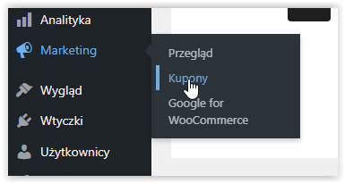 Przechodzenie do kuponów w Woocommerce