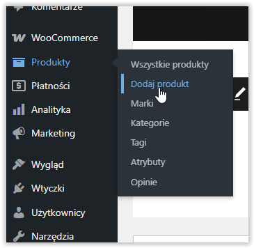 Dodawanie produktu