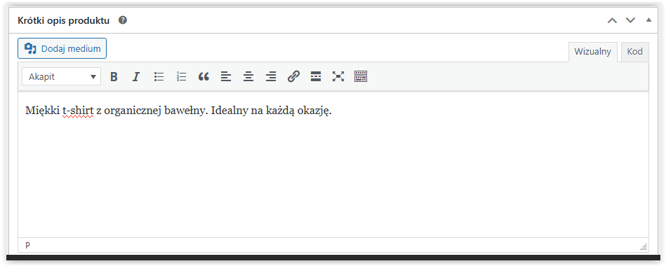 Krótki opis produktu