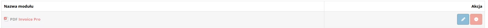 Edycja modułu PDF Invoice Pro
