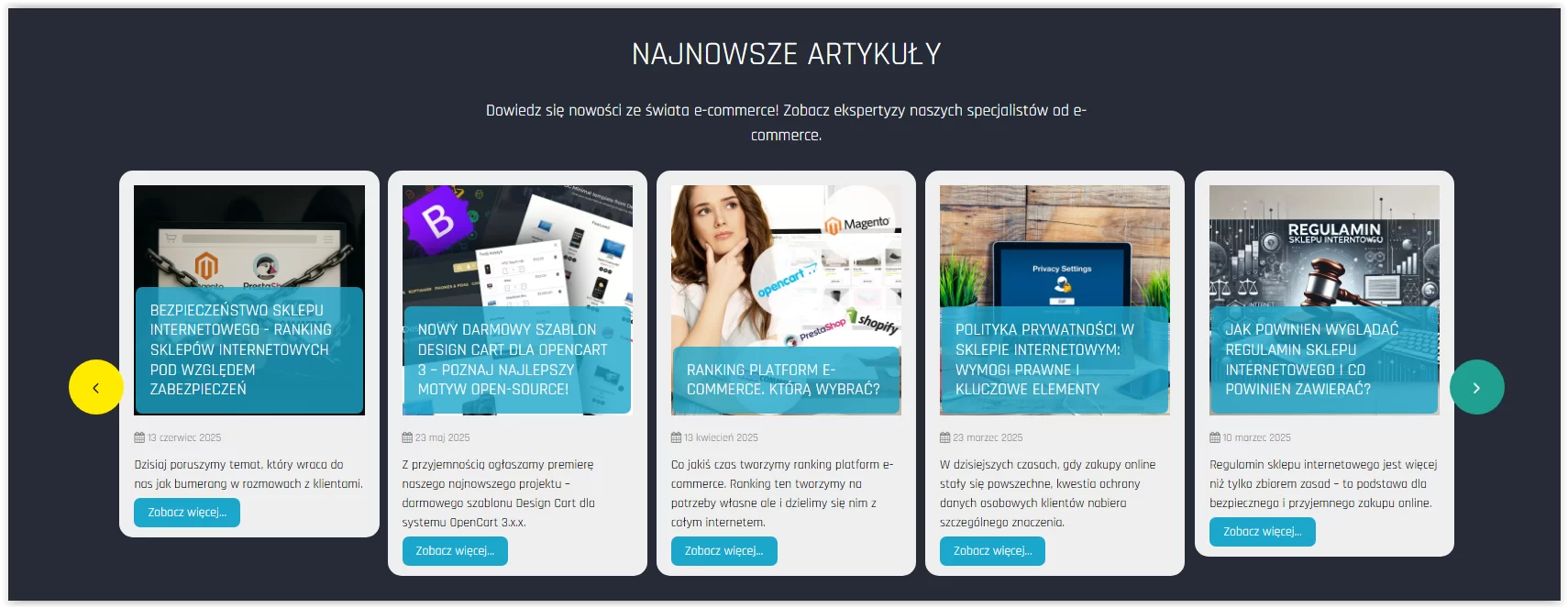 Tryb prezentacji artykułów