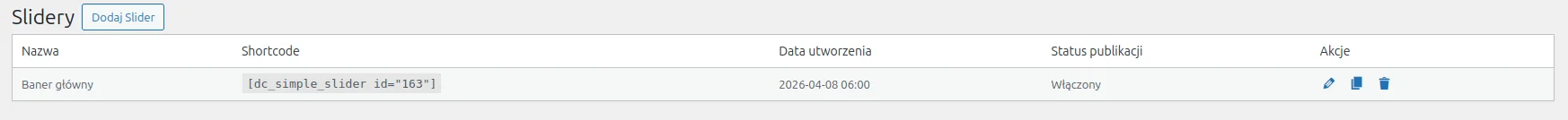Lista sliderów WordPress 