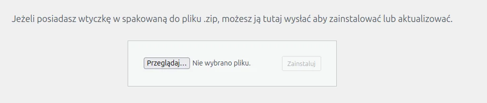 Screen: wybierz wtyczkę z komputera