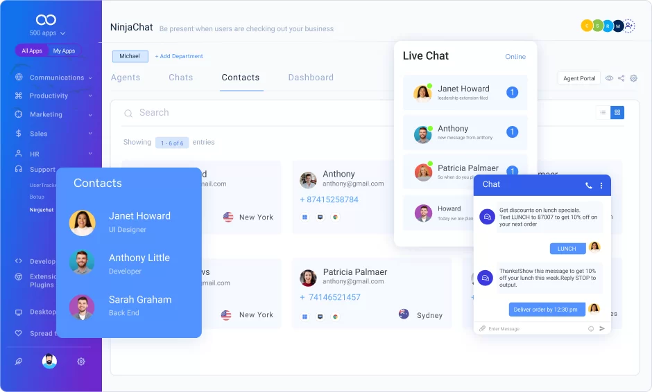 Live Chat od strony administracyjnej