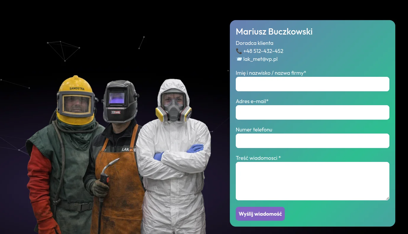 Screen prezentujący wygląd modułu DC Joo Contact