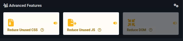 Screen: Adwanced Features