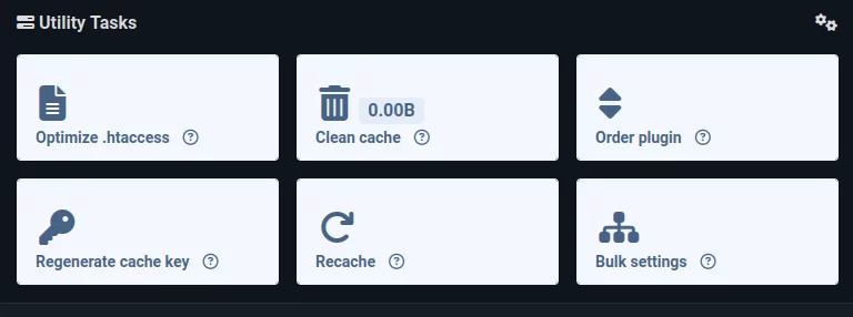 Screen: Utility Task