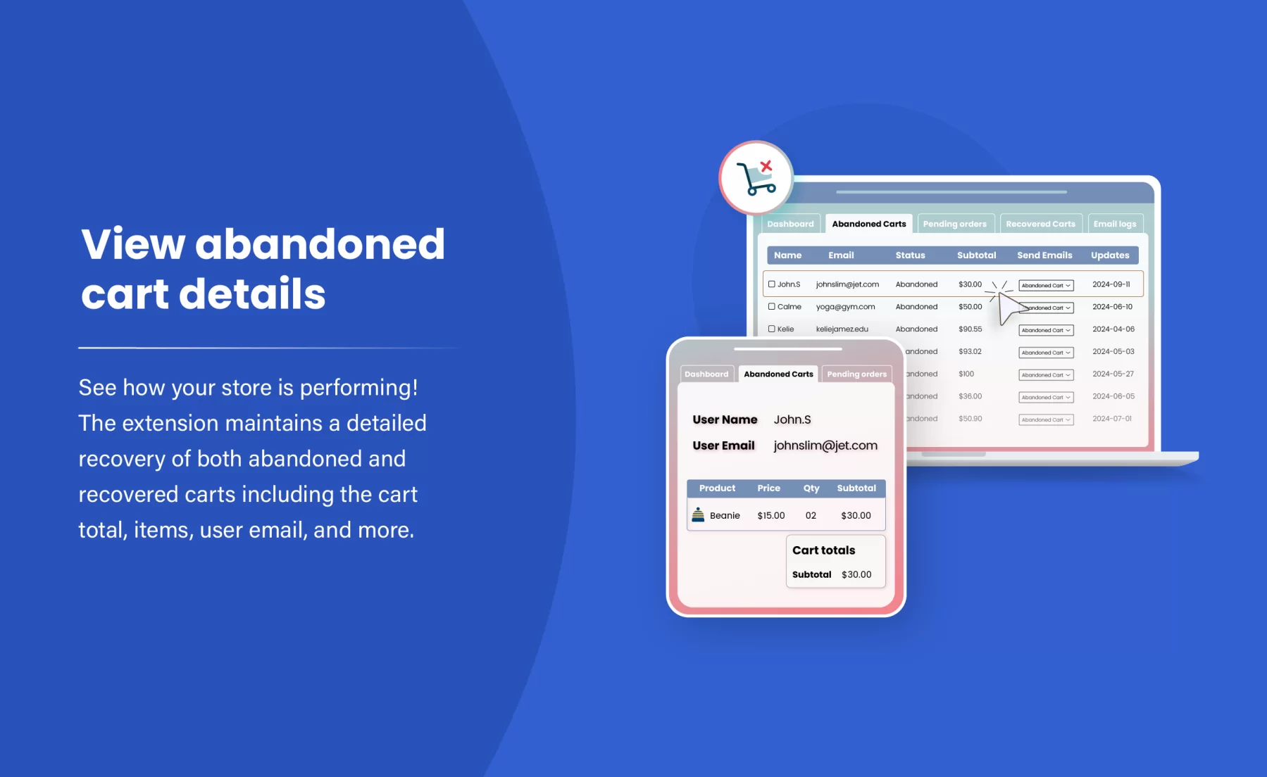Abandoned Cart Recovery for WooCommerce